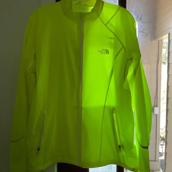 The North Face Women's Neon Yellow Running Jacket - Picture 1 of 7